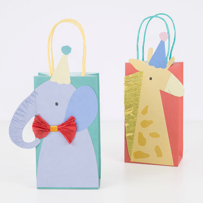 Animal Parade Party Bags - 8pk