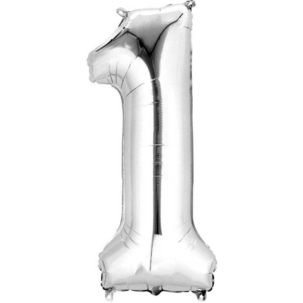 silver 1 balloon