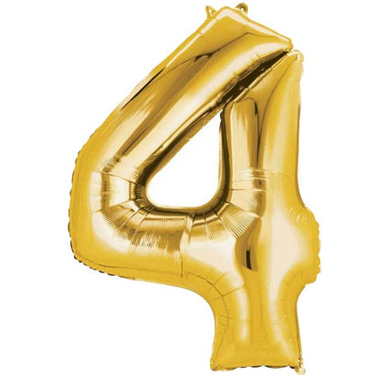 gold 4 balloon