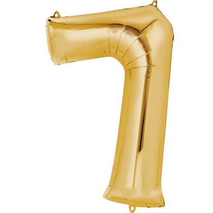 gold 7 balloon