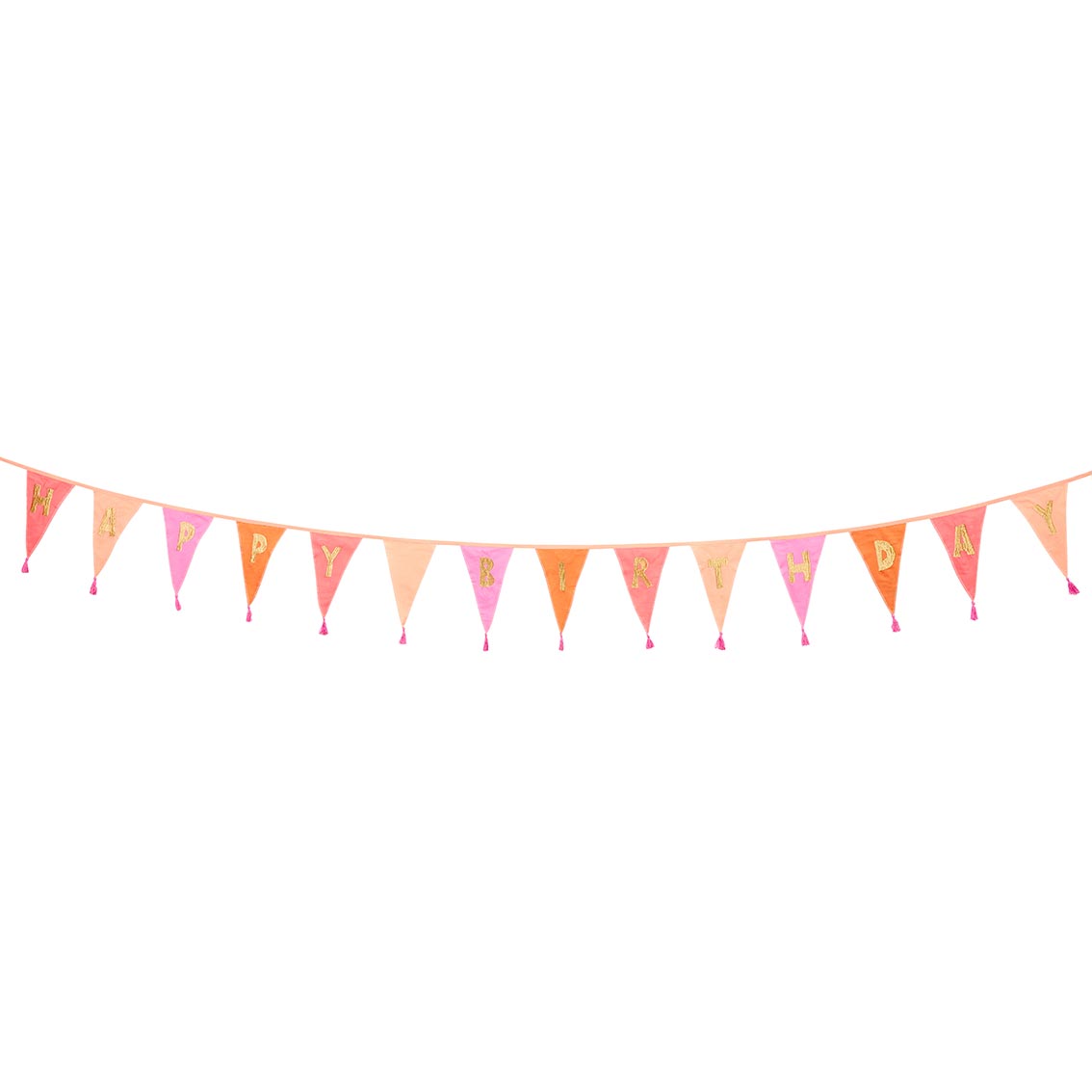 Pink Fabric Bunting