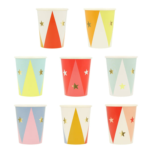 Circus Cups (x 8)