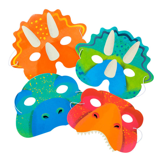 Party Dinosaur Masks - 8pk