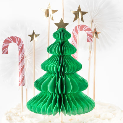 Meri Meri Christmas Honeycomb Cake Topper Set