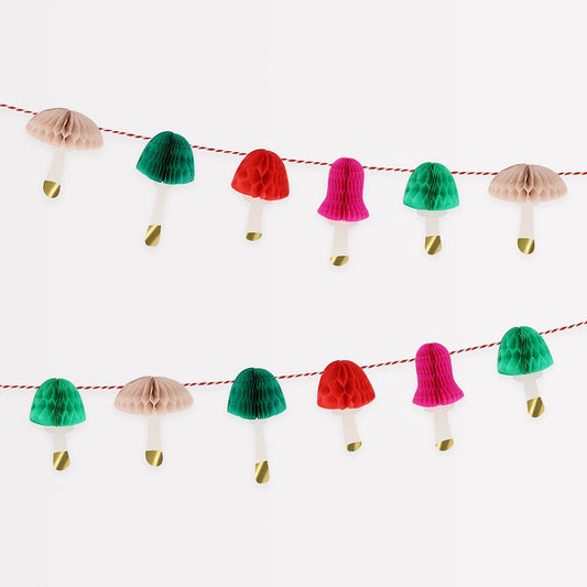 Meri Meri Honeycomb Mushrooms Mini Garland