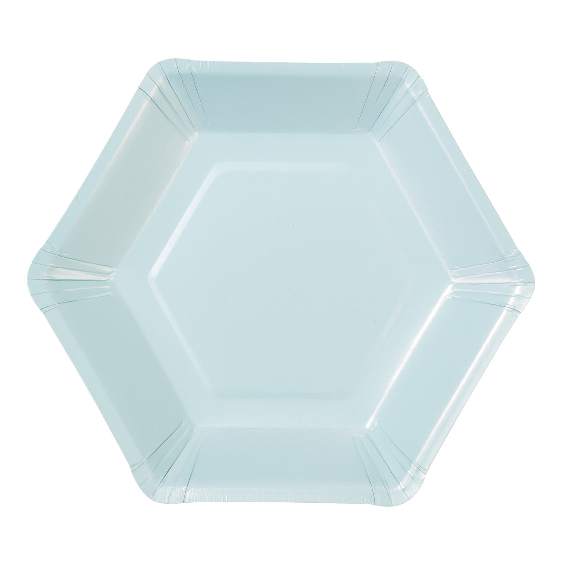 Small Pastel Mix Hexagonal Paper Plates - 12pk