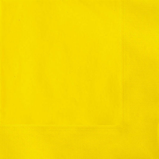 plain sunflower yellow napkins