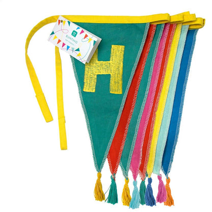 Happy Birthday Rainbow Fabric Bunting