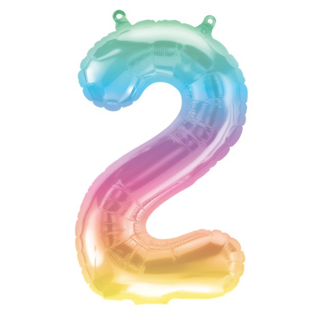 Rainbow Number Balloon 2