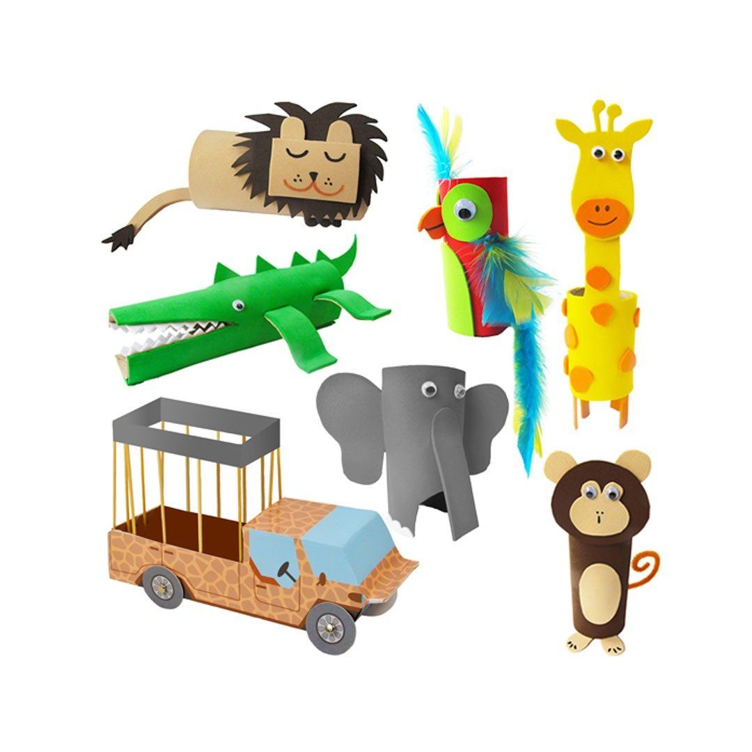 ReCycleMe Medium Craft Kit - Safari Adventures