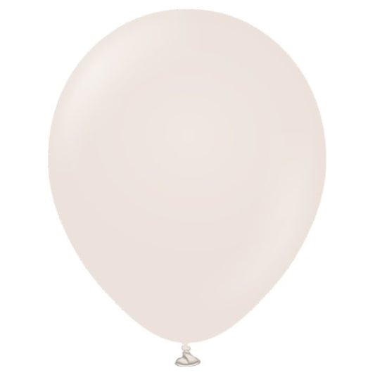 Latex Balloons - White Sand - 5pk