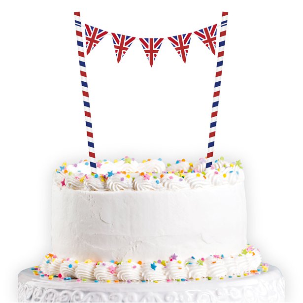 union jack cake bunting